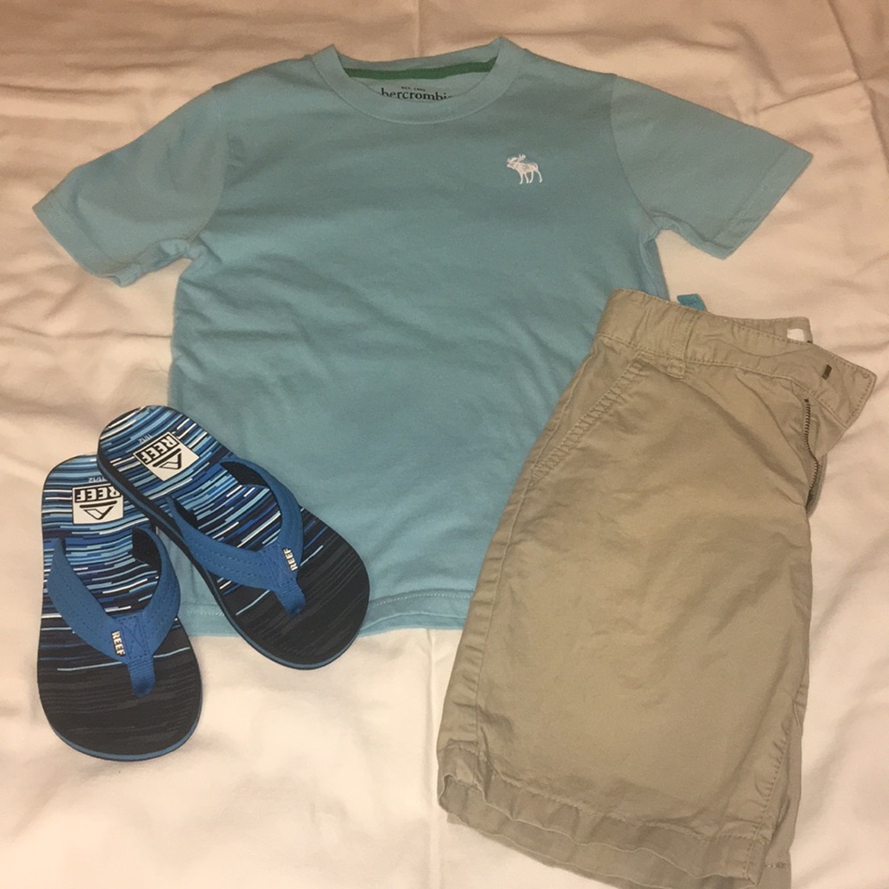Outfit Abercrombie kids shirt and Old Navy shorts